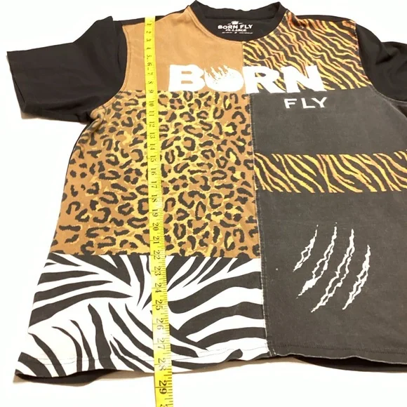 Kids Animal Print T-Shirt - Brown and Black - Picture 6 of 8